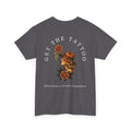 Tattooed Cowgirl T-Shirt — “Get The Tattoo” Vintage Rose Back Print