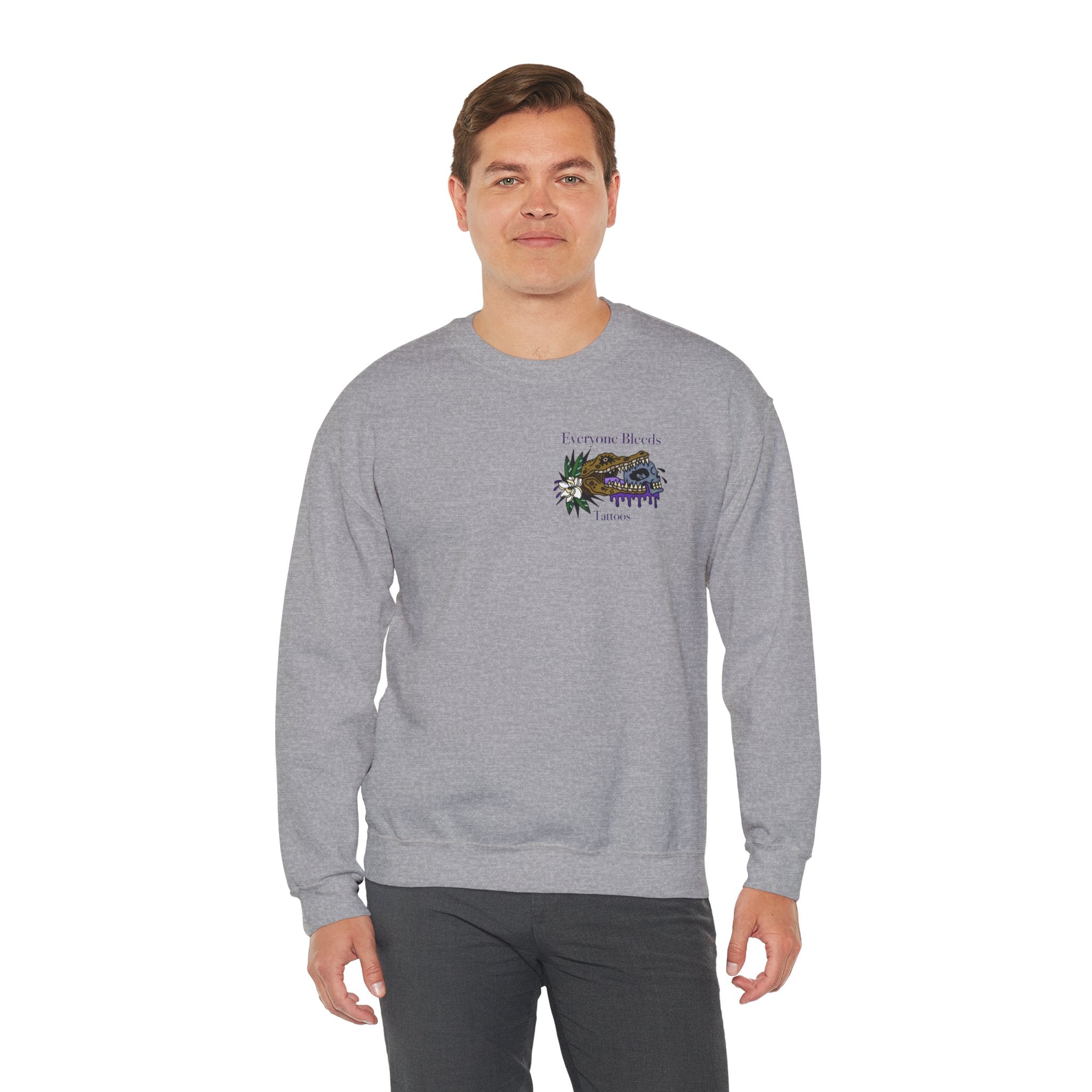 Tattoo Shop Sweatshirt — 'Everyone Bleeds'