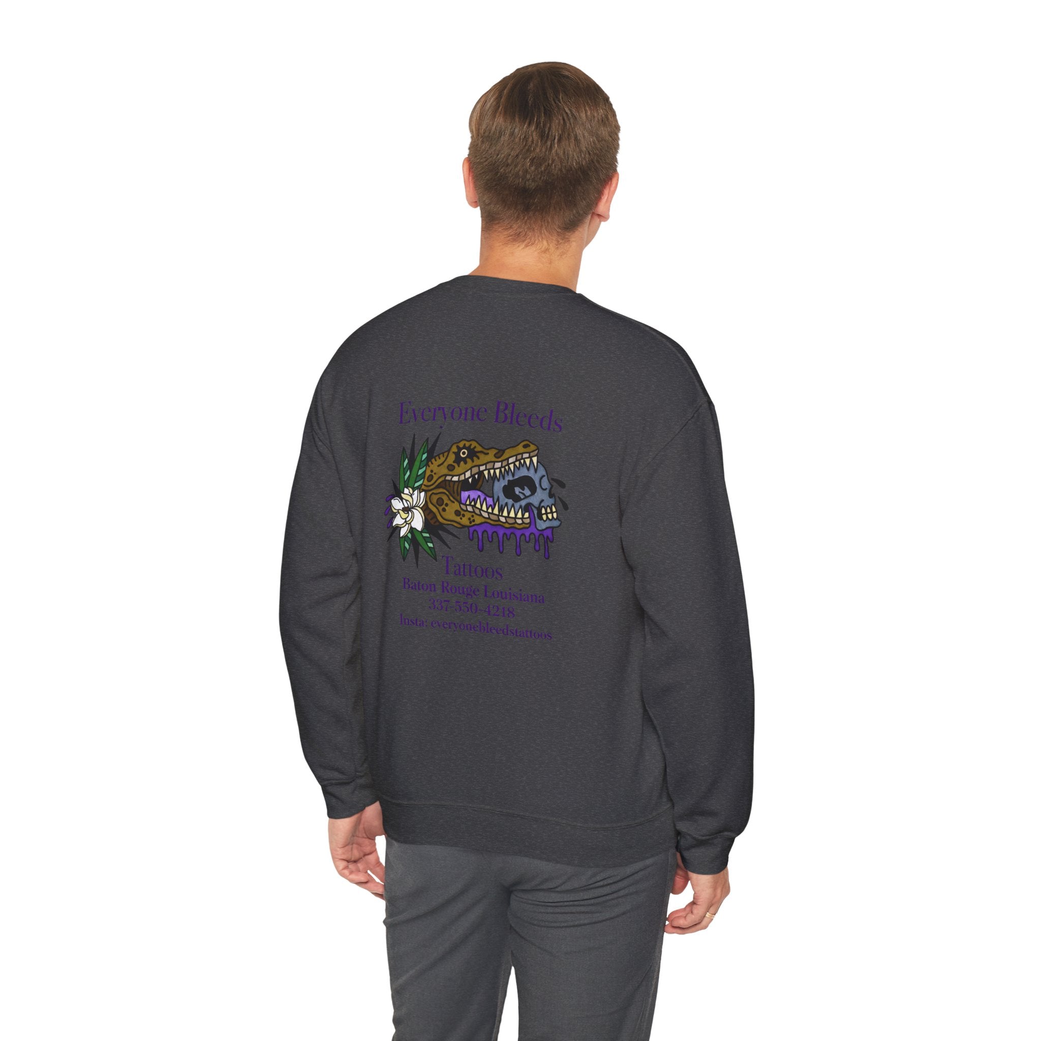 Tattoo Shop Sweatshirt — 'Everyone Bleeds'
