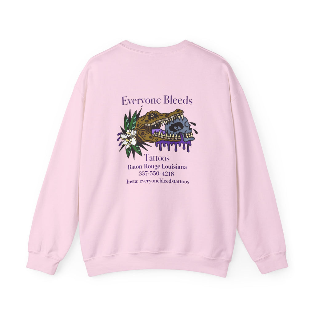 Tattoo Shop Sweatshirt — 'Everyone Bleeds'